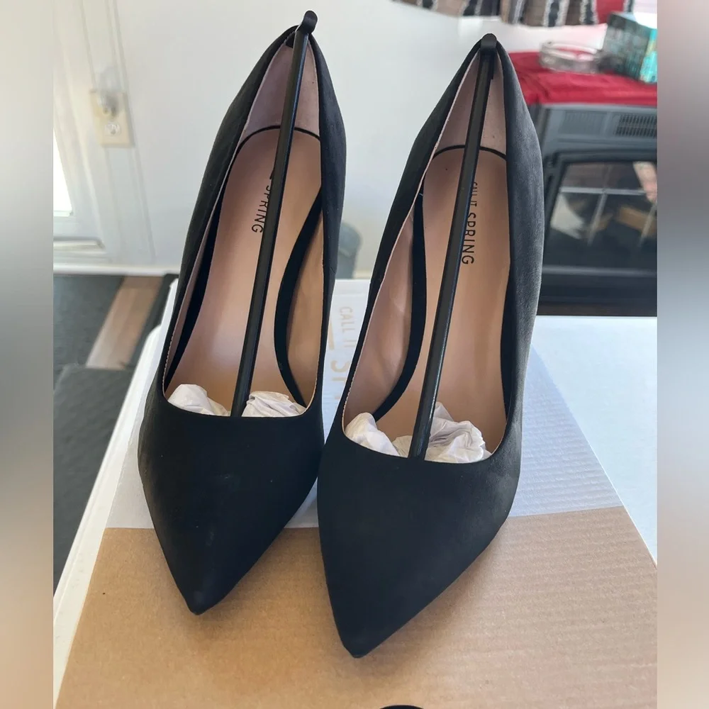 Call it Spring suede heels size 7.5